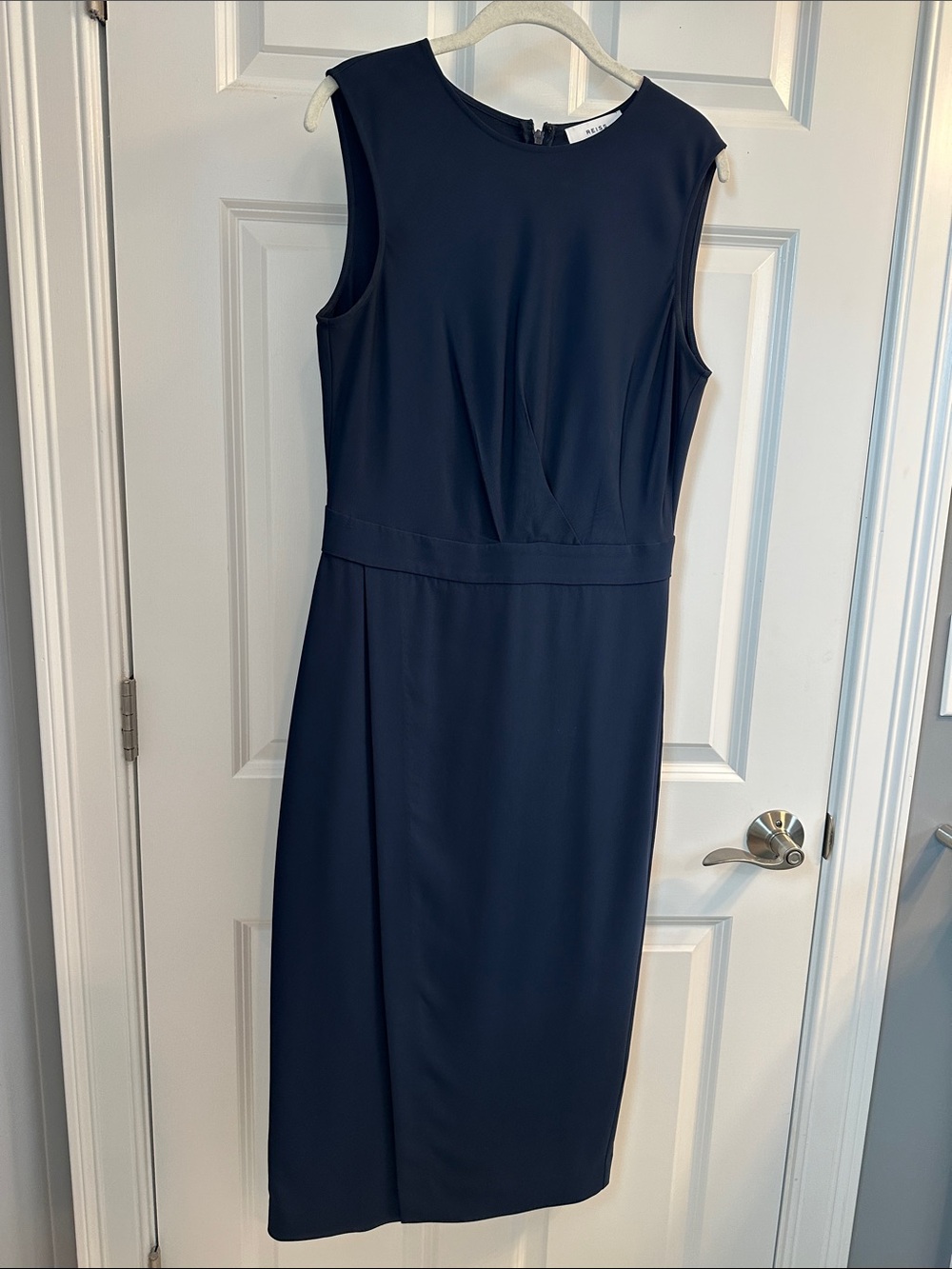 Reiss Layla Midi Dress Navy